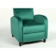 14340050 Πολυθρόνα Ανακλινόμενη ArteLibre ATRIA Πράσινο Βελούδο 67.5x90x104cm Πράσινο