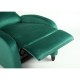 14340050 Πολυθρόνα Ανακλινόμενη ArteLibre ATRIA Πράσινο Βελούδο 67.5x90x104cm Πράσινο