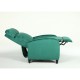 14340050 Πολυθρόνα Ανακλινόμενη ArteLibre ATRIA Πράσινο Βελούδο 67.5x90x104cm Πράσινο