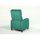 14340050 Πολυθρόνα Ανακλινόμενη ArteLibre ATRIA Πράσινο Βελούδο 67.5x90x104cm Πράσινο