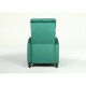 14340050 Πολυθρόνα Ανακλινόμενη ArteLibre ATRIA Πράσινο Βελούδο 67.5x90x104cm Πράσινο