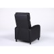 14340052 Πολυθρόνα Ανακλινόμενη ArteLibre ATRIA Μαύρο PU 67.5x90x104cm Μαύρο