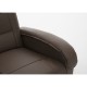 14340053 Πολυθρόνα Ανακλινόμενη ArteLibre CELAENO Καφέ PU 80x96x97cm Καφέ