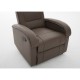 14340053 Πολυθρόνα Ανακλινόμενη ArteLibre CELAENO Καφέ PU 80x96x97cm Καφέ