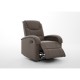14340053 Πολυθρόνα Ανακλινόμενη ArteLibre CELAENO Καφέ PU 80x96x97cm Καφέ