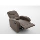 14340053 Πολυθρόνα Ανακλινόμενη ArteLibre CELAENO Καφέ PU 80x96x97cm Καφέ