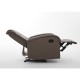 14340053 Πολυθρόνα Ανακλινόμενη ArteLibre CELAENO Καφέ PU 80x96x97cm Καφέ