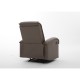 14340053 Πολυθρόνα Ανακλινόμενη ArteLibre CELAENO Καφέ PU 80x96x97cm Καφέ