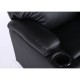 14340056 Πολυθρόνα Ανακλινόμενη ArteLibre RANA Μαύρο PU 80x95x103cm Μαύρο