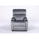 14340057 Πολυθρόνα Ανακλινόμενη ArteLibre RANA Γκρι Βελούδο 80x95x103cm Γκρι