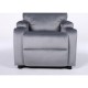 14340057 Πολυθρόνα Ανακλινόμενη ArteLibre RANA Γκρι Βελούδο 80x95x103cm Γκρι