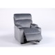 14340057 Πολυθρόνα Ανακλινόμενη ArteLibre RANA Γκρι Βελούδο 80x95x103cm Γκρι