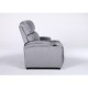 14340057 Πολυθρόνα Ανακλινόμενη ArteLibre RANA Γκρι Βελούδο 80x95x103cm Γκρι