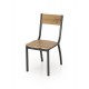 60-28709 MILTON table + 4 chairs color: natural / black