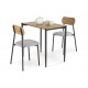 60-28710 NANDO table + 2 chairs color: natural / black