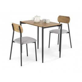 60-28710 NANDO table + 2 chairs color: natural / black