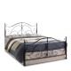 14250006 Κρεβάτι ArteLibre EVELYN Μεταλλικό Semy Glossy Black 210x159x109cm (Στρώμα 150x200cm) Μαύρο