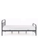 14250012 Κρεβάτι ArteLibre LIBERTY Μεταλλικό Sandy Black 209x124x93cm (Στρώμα 120x200cm) Μαύρο
