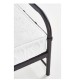 14250012 Κρεβάτι ArteLibre LIBERTY Μεταλλικό Sandy Black 209x124x93cm (Στρώμα 120x200cm) Μαύρο