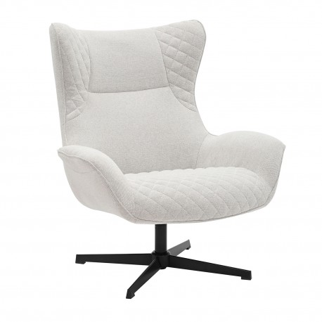 300-383 Πολυθρόνα Gossip μπεζ-καφέ 90 x 83 x 104 90x83x104 εκ.