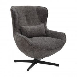 300-386 Πολυθρόνα Chanel γκρι 76 x 87 x 90 76x87x90 εκ.