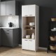 230-000085 Ντουλάπα κουζίνας Rowan pakoworld σε λευκή-sonoma απόχρωση 60x42x182εκ