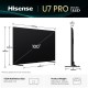 Hisense ULED 100U7Q Pro Smart Τηλεόραση 100" 4K UHD Mini LED HDR (2025) D