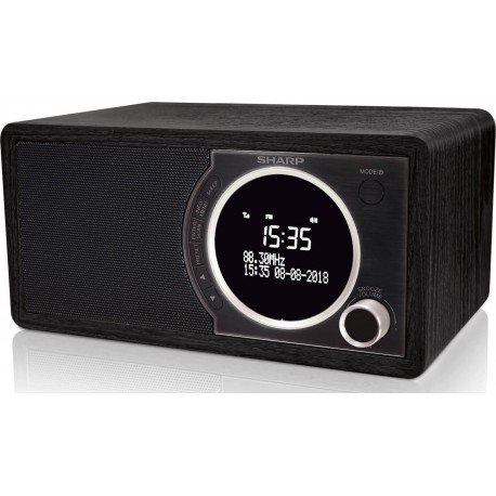 Sharp DR-450 Επιτραπέζιο Ραδιόφωνο Ρεύματος DAB+ με Bluetooth Μαύρο