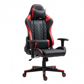 14730001 Καρέκλα Γραφείου ArteLibre Gaming ENNIS Κόκκινο/Μαύρο PVC 70x55x122-131cm Μαύρο/Κόκκινο