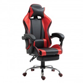14730010 Καρέκλα Γραφείου ArteLibre Gaming BRAY Κόκκινο/Μαύρο PVC 67x50x120-127cm Μαύρο/Κόκκινο