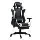 14730014 Καρέκλα Γραφείου ArteLibre Gaming SLIGO Λευκό/Μαύρο PVC 70x55x122-131cm Μαύρο/Λευκό