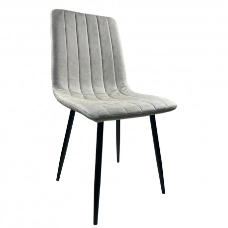 14600179 Καρέκλα Τραπεζαρίας ArteLibre YUCARIA Μπεζ/Μαύρο PU/Μέταλλο 44x55x86cm Μπεζ/Μαύρο