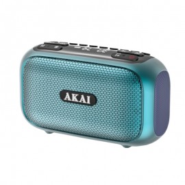 110583-0034 Akai APR-700 Μαύρο φορητό ραδιόφωνο FM/AM, REC, Bluetooth 5.3, RGB LED, 1800mAh