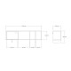 120-000540 Έπιπλο τηλεόρασης Mueble pakoworld σε sonoma απόχρωση 140x29x45εκ