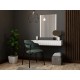 60-19862 PAFOS vanity table ( hanging ) and mirror white/white DIOMMI CAMA-PAFOS-TOALETKA-BI/BI
