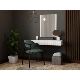 60-19862 PAFOS vanity table ( hanging ) and mirror white/white DIOMMI CAMA-PAFOS-TOALETKA-BI/BI
