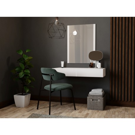 60-19862 PAFOS vanity table ( hanging ) and mirror white/white DIOMMI CAMA-PAFOS-TOALETKA-BI/BI