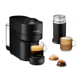 DeLonghi Vertuo Pop ENV90.BAE Aeroccino Liquorice Καφετιέρα Espresso για Kάψουλες Nespresso Vertuo με Αφρογαλιέρα Black