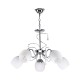 77-8084 KQ 2221/5 FERROW PENDANT CHROME-OPAL GLASS Ζ3