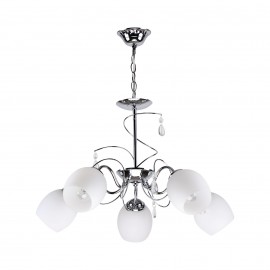 77-8084 KQ 2221/5 FERROW PENDANT CHROME-OPAL GLASS Ζ3