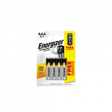Αλκαλικές μπαταρίες σε blister AAA-LR03 BP4 3+1