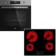 Teka Set HSB 6450 SS Πολυλειτουργικός Φούρνος 71lt & TBC 64010 Κεραμική Εστία Αυτόνομη Μαύρη