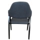 14600150 Καρέκλα Τραπεζαρίας ArteLibre SOLANA Γκρι/Μαύρο Ύφασμα/Μέταλλο 51x51x81cm Γκρι/Μαύρο