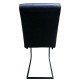 14600164 Καρέκλα Τραπεζαρίας ArteLibre ESTRELLA Γκρι/Μαύρο PU/Μέταλλο 43x56x95cm Γκρι/Μαύρο