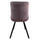 14600167 Καρέκλα Τραπεζαρίας ArteLibre BRISA Σάπιο Μήλο/Μαύρο Βελούδο/Μέταλλο 53x60x85cm Μαύρο/Ροζ