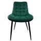 14600169 Καρέκλα Τραπεζαρίας ArteLibre BRISA Πράσινο/Μαύρο Βελούδο/Μέταλλο 53x60x85cm Πράσινο/Μαύρο