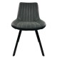 14600172 Καρέκλα Τραπεζαρίας ArteLibre MILONGA Γκρι/Μαύρο PU/Μέταλλο 55x61x88cm Γκρι/Μαύρο