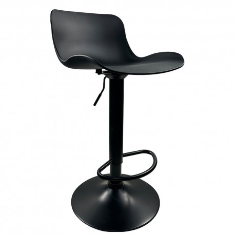 14600194 Σκαμπό Bar ArteLibre QUERIDA Μαύρο PP/Μέταλλο 44x45x58/81-79/102cm Μαύρο