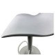 14600195 Σκαμπό Bar ArteLibre QUERIDA Λευκό PP/Μέταλλο 44x45x58/81-79/102cm Λευκό