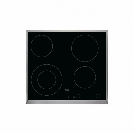 AEG HK624010XB 3000 Κεραμική Εστία με Πλαίσιο Αυτόνομη με Λειτουργία Κλειδώματος 57.6x51.6εκ.